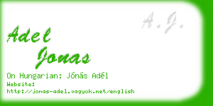 adel jonas business card